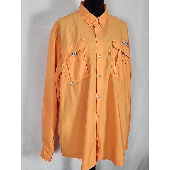 Columbia PFG Omni Shade Shirt Mens X-Large Long Sleeve Fishing Hiking Button Up - Picture 6 of 16